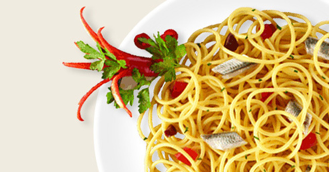Spaghetti med ansjovis