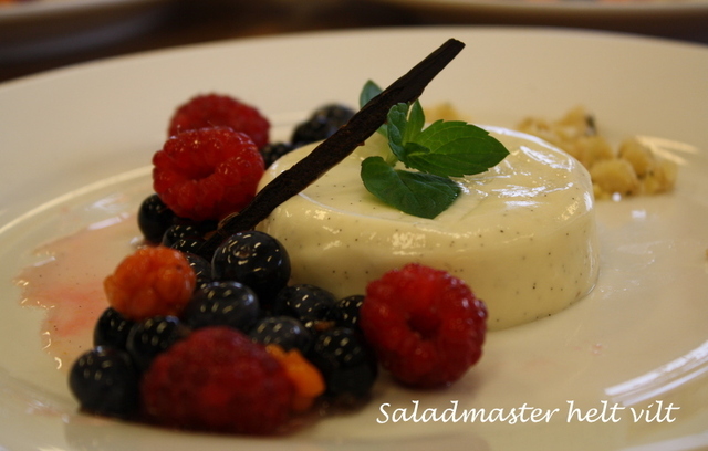 Yoghurt – pannacotta med høstens bær