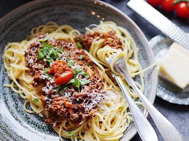 Spaghetti och köttfärssås, Jenny Finns recept