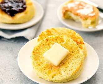 4 Ingredient Microwave Paleo Low Carb English Muffin