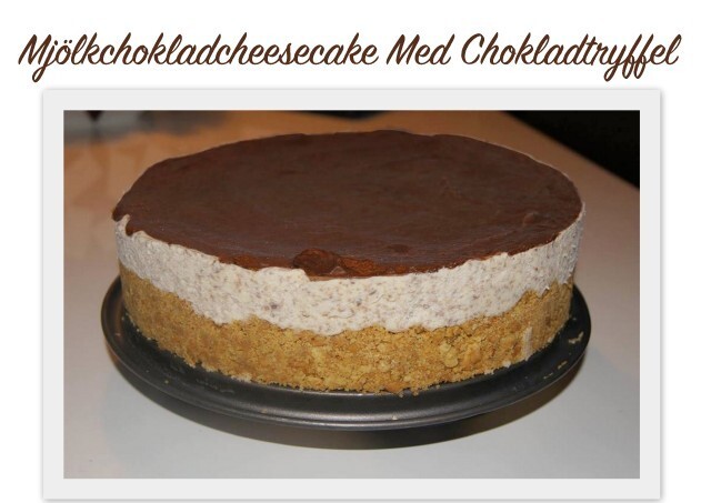 Mjölkchokladcheesecake Med Chokladtryffel