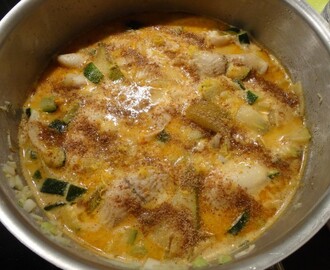 Recept: Fisk i kokosmjölk, fänkål, päron och röd curry