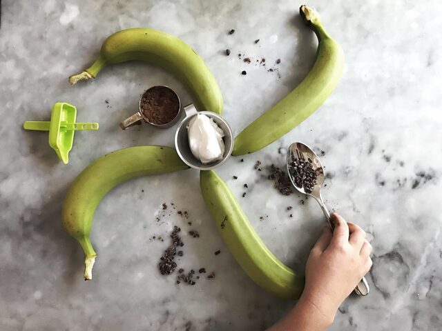 Kokosglass med banan och choklad. - Food Pharmacy