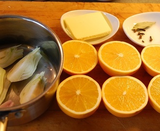 Fänkål kokt i apelsinsaft