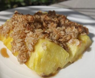 Ugnsbakad ananas med krispigt täcke (vete- socker- och mjölkfritt)