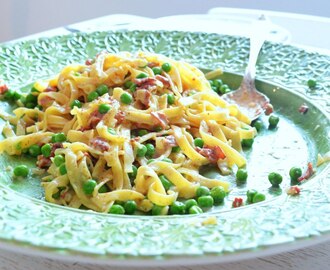 Tagliatelle Carbonara Chateau Kärrtorp style  