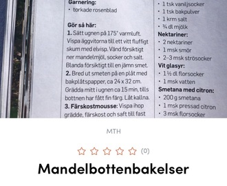 Mandelbottnar t bakelser