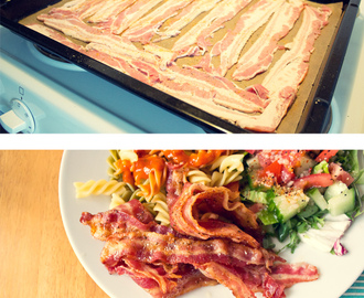 Knaperstekt bacon utan att behöva anstränga sig