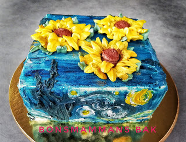 Vincent van Gogh inspirerad tårta