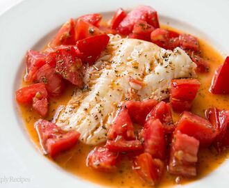 Cod Sautéed in Olive Oil with Fresh Tomatoes