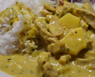 Fläskgryta med curry & ananas