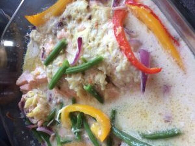 Enkel supergod fisk i ugn med thaismaker – glutenfri, mejerifri, äggfri