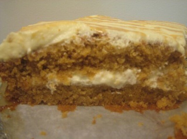 Caramel mascarpone layer cake
