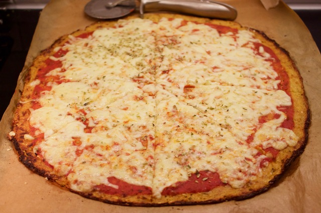 Blomkålspizza- glutenfri pizzabotten