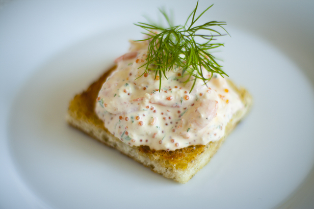 Gott och smakrikt med en skagen parmesan