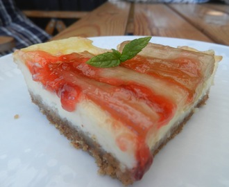 Rabarbercheesecake