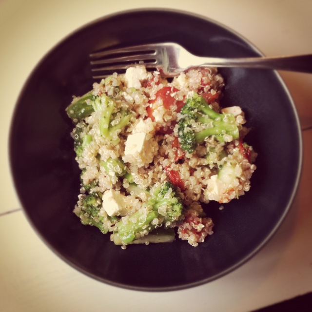 'Rödgrön röra' eller paniksallad med quinoa