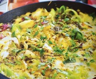 Dagens recept: Krämig omelett med skinka