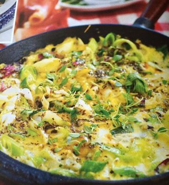 Dagens recept: Krämig omelett med skinka