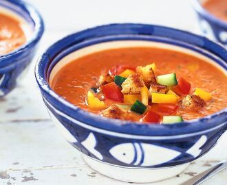 Gazpacho med tillbehör