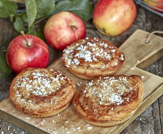 Äppelbullar med kokos