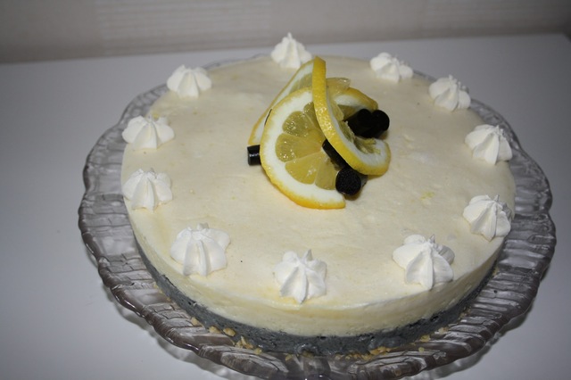 Cheesecake med citron & lakrits