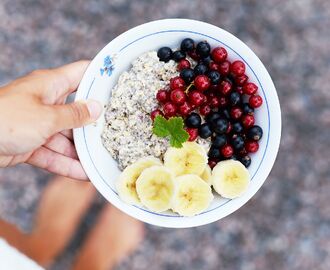 Overnight oats med chiafrön