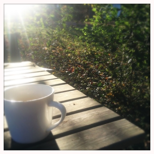 Kaffe i solen...