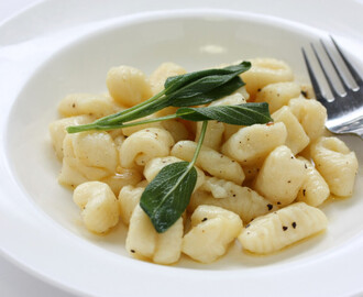 Gnocchi med salvia och brynt smör