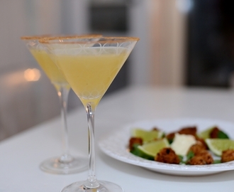 Frozen Applepie Martini & mini-crabcakes