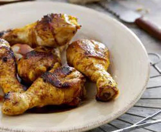 Kryddiga kycklingben med barbecuemarinad