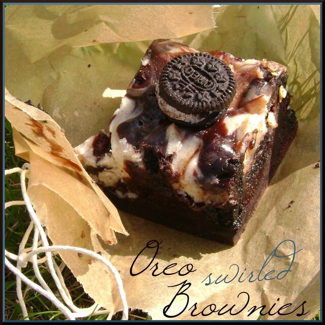 Oreo Swirled Brownie