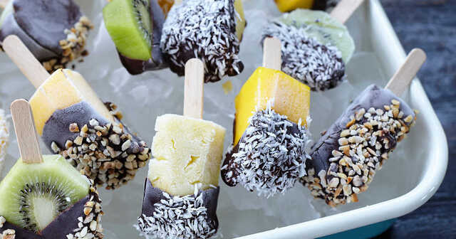 Frozen fruit pops