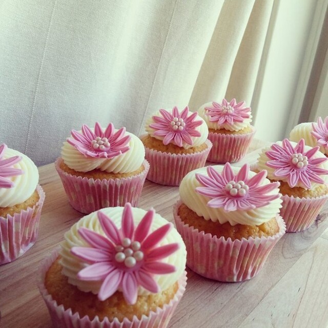 Rosa Babyshower Cupcakes
