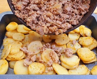 einfaches und schnelles Rezept, Kartoffeln mit Hackfleisch, erfreuen die ganze Familie #201