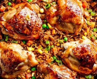 One Pan Asian Chicken and Rice