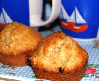 Nyttiga bananmuffins med smak av apelsin