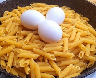 Eier und Nudeln, schnelles Rezept für ein köstliches Gericht das Sie noch nicht so gekocht haben #90