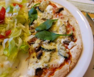 Vegetarisk Tortillapizza