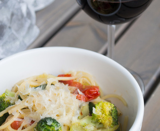 Veckans vegetariska: Broccolipasta med selleri och tomat