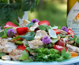 Kycklingsallad med sommarsmak. Sallad nr 1.