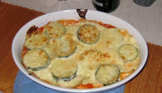 Vegetarisk lasagne med zucchini