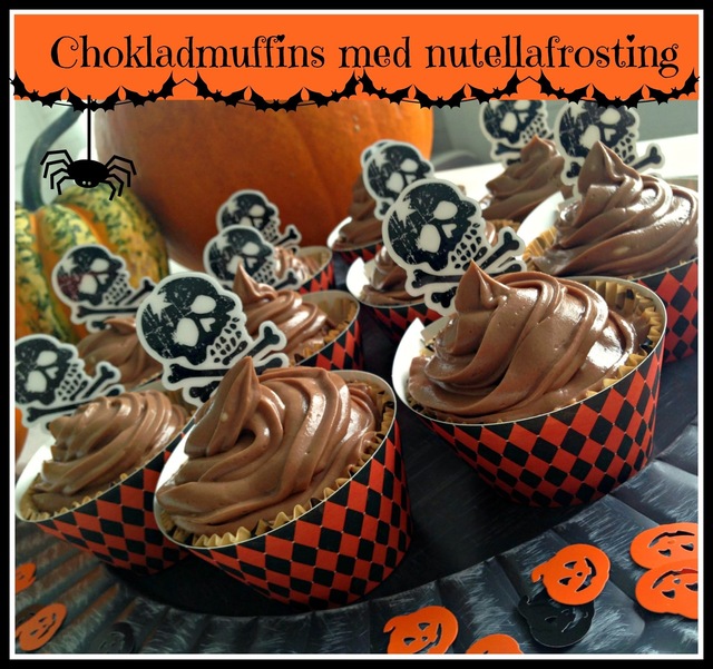 Chokladmuffins med nutellafrosting