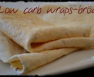 Hemgjort low carb wrap-"bröd" & lövbiffwrap
