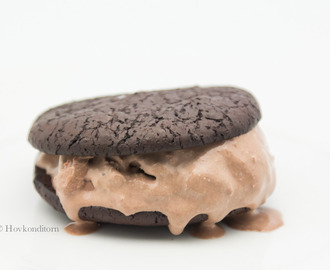 Chocolate Cookie Ice Cream Sandwich