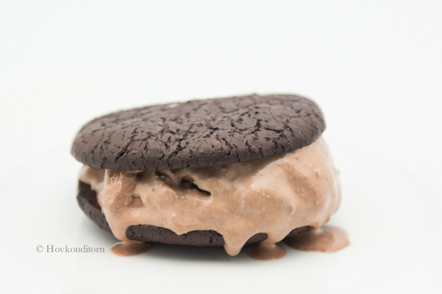 Chocolate Cookie Ice Cream Sandwich