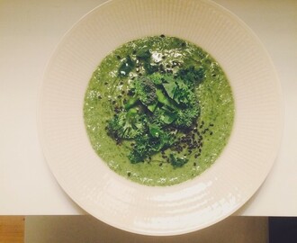 Broccoli- och grönkålssoppa.