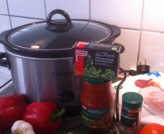 Kycklinggryta Provencale i Crock Pot