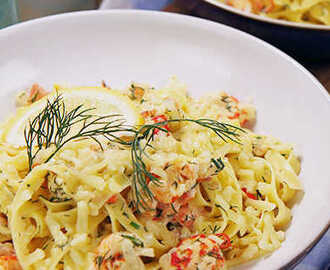 Kräftpasta med dill och citron | Recept från Köket.se