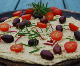 Raw Food pizza, 2-4 pers